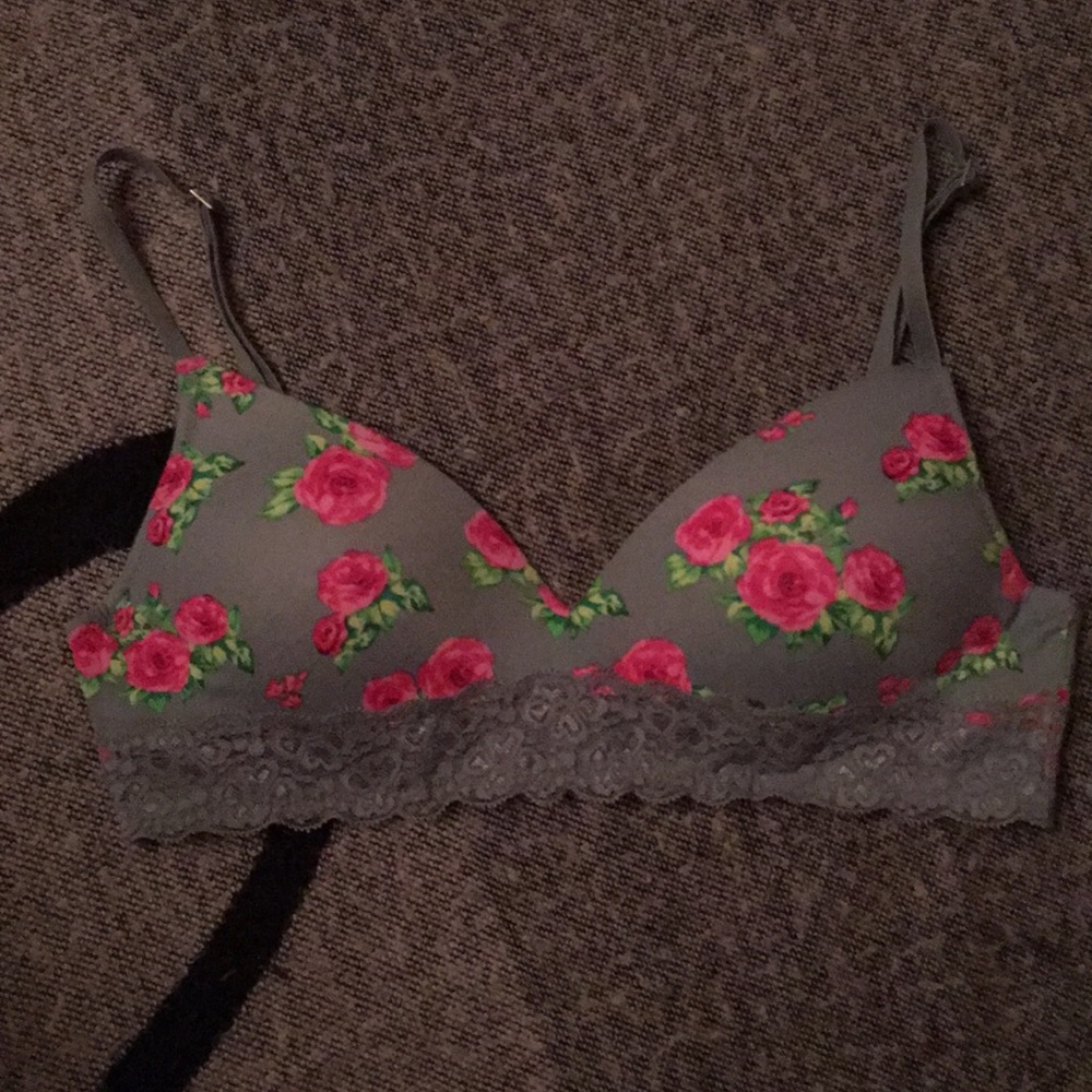 Pink by VS floral print bra